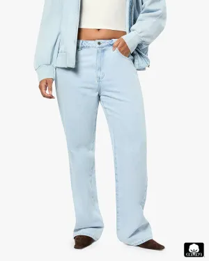 Mid Rise Slim Straight Pant