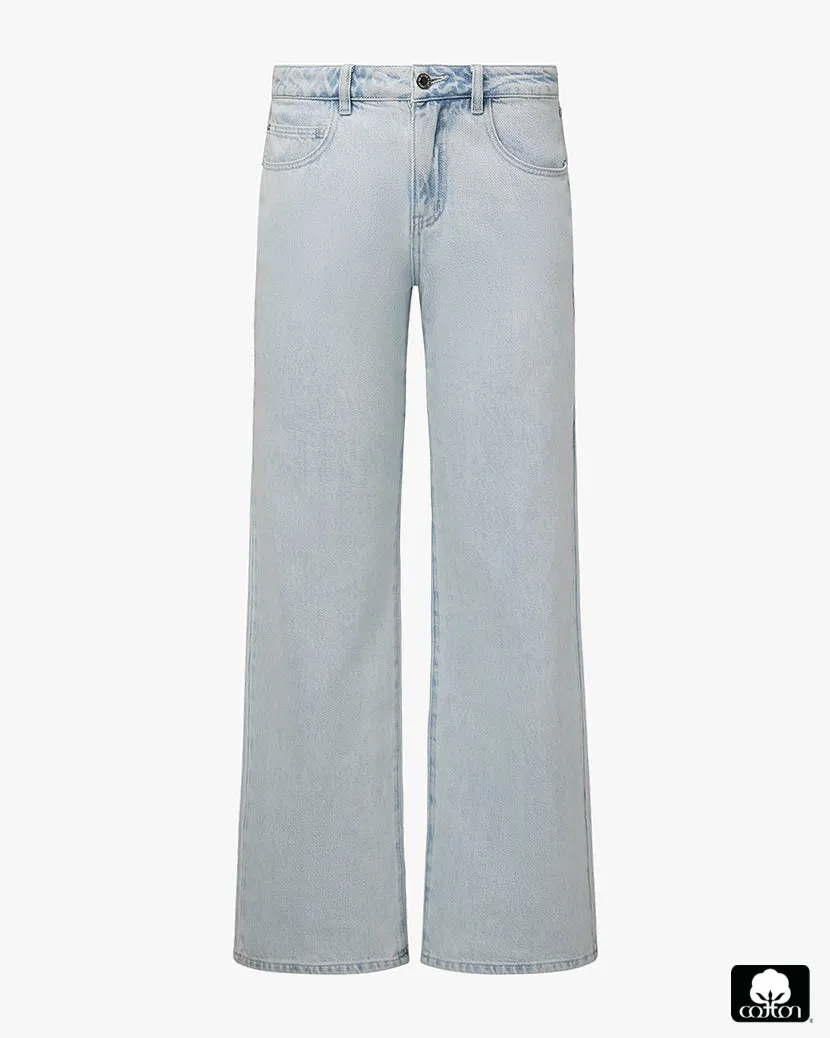 Mid Rise Slim Straight Pant