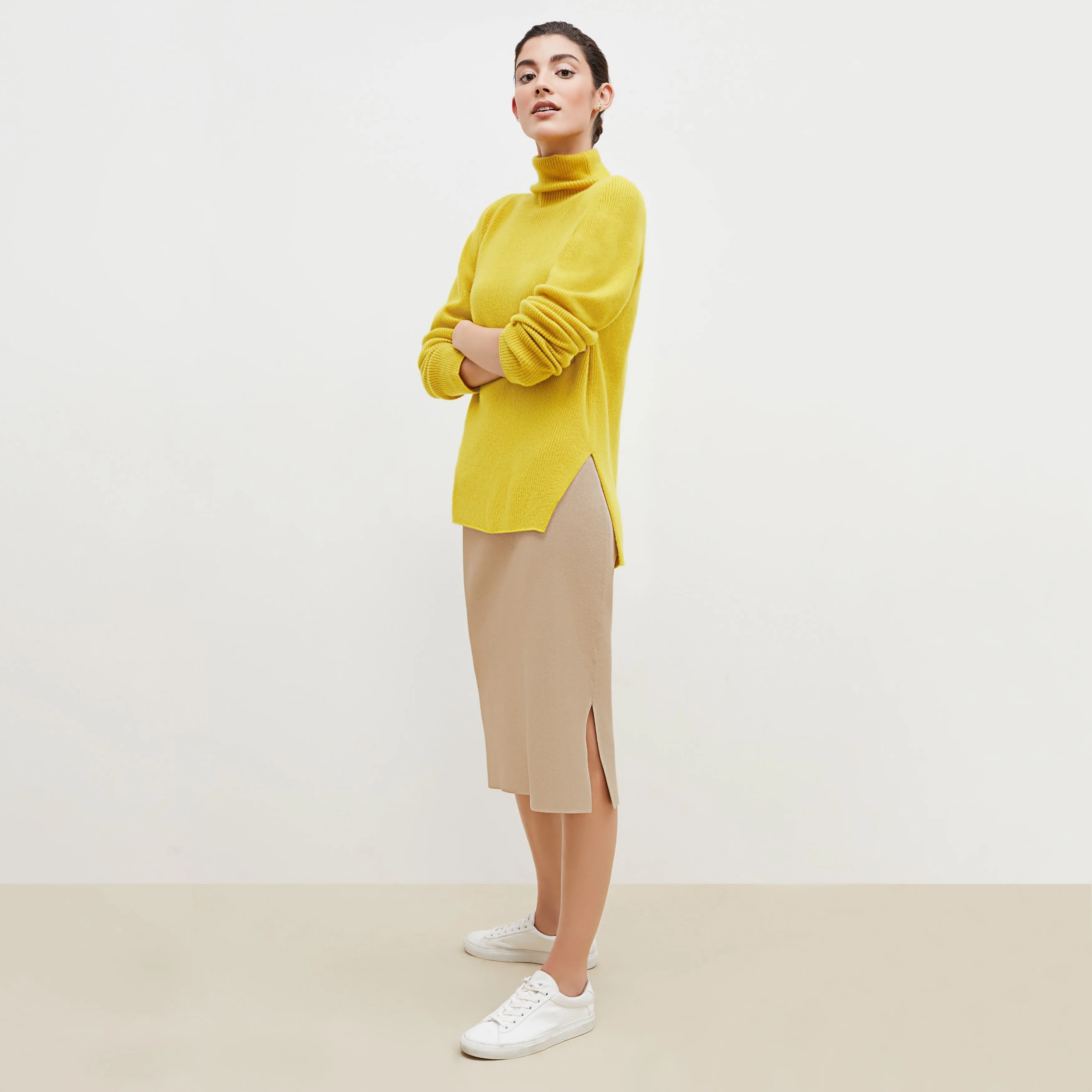 M.M. LAFLEUR - Harlem Skirt - Jardigan Knit :: Latte