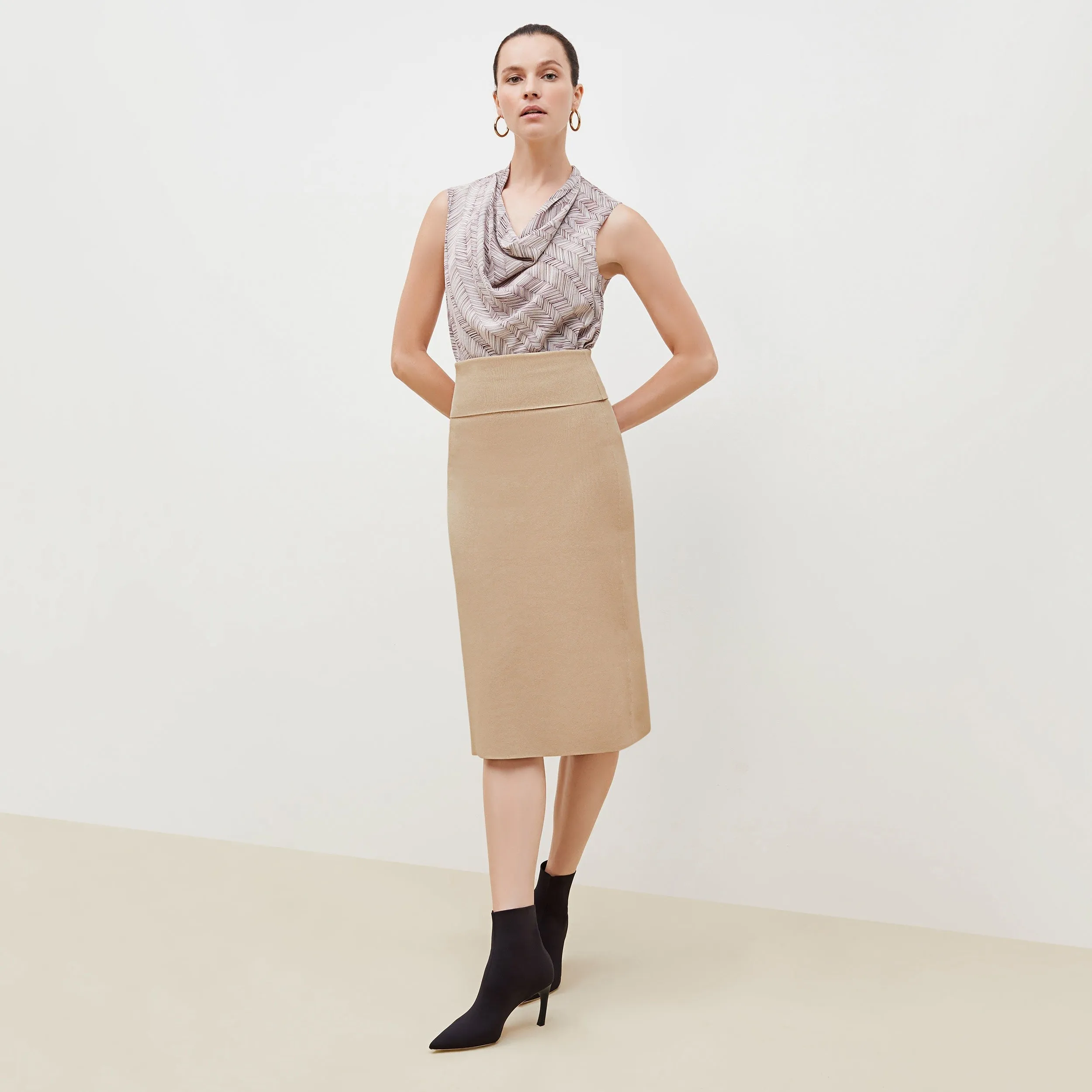 M.M. LAFLEUR - Harlem Skirt - Jardigan Knit :: Latte