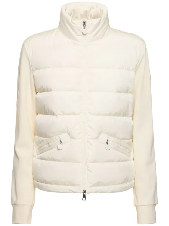 Moncler   Padded viscose blend zip-up sweatshirt 