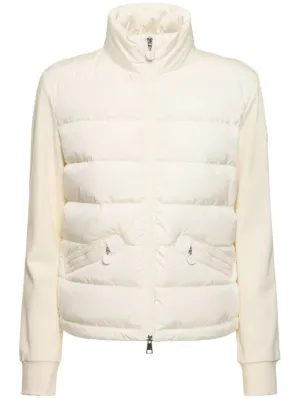 Moncler   Padded viscose blend zip-up sweatshirt 