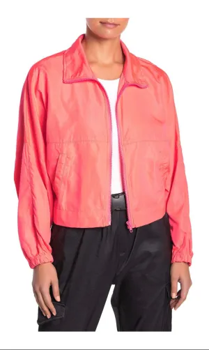 Neon Cropped Windbreaker