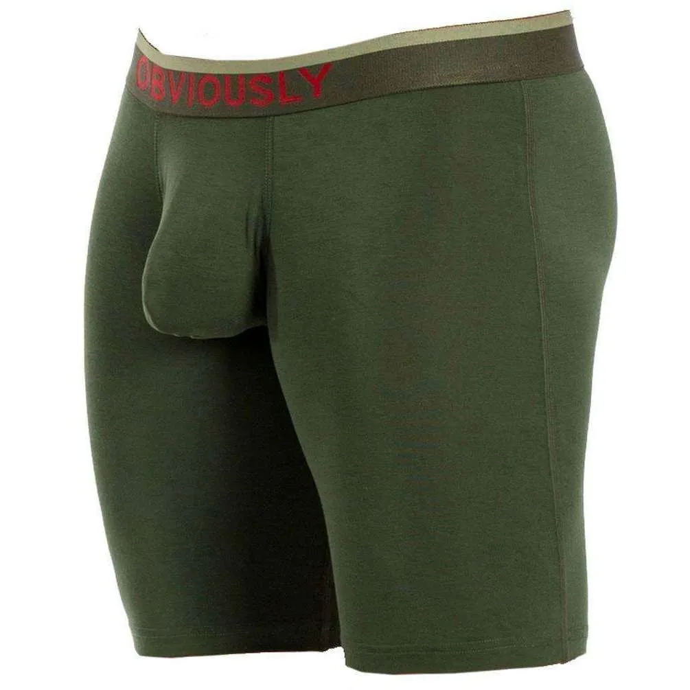 Obviously FreeMan AnatoFREE Boxer Brief 6inch Leg - Pine Green