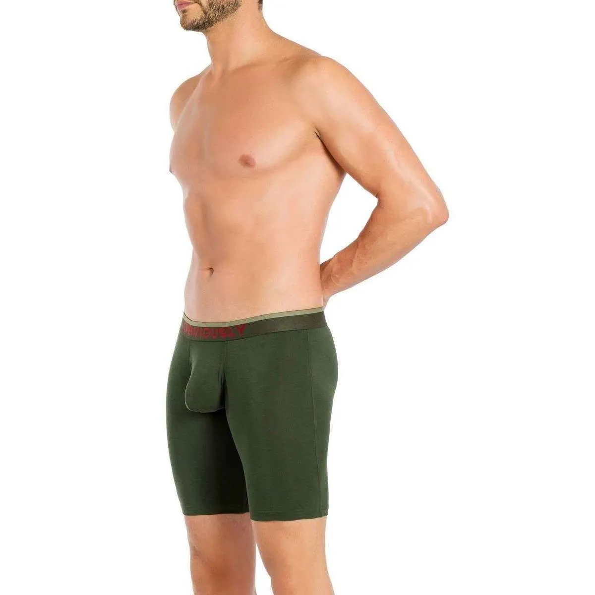 Obviously FreeMan AnatoFREE Boxer Brief 6inch Leg - Pine Green