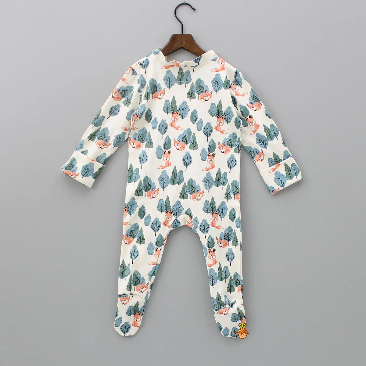 Organic Fox Print Bodysuit