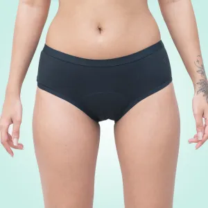 Organic Reusable Incontinence Underwear For Women- Black