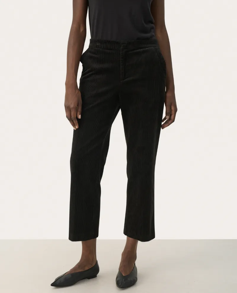 Part Two Mishas Black Cord Trousers