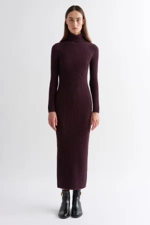 POORBOY RIB TURTLENECK DRESS