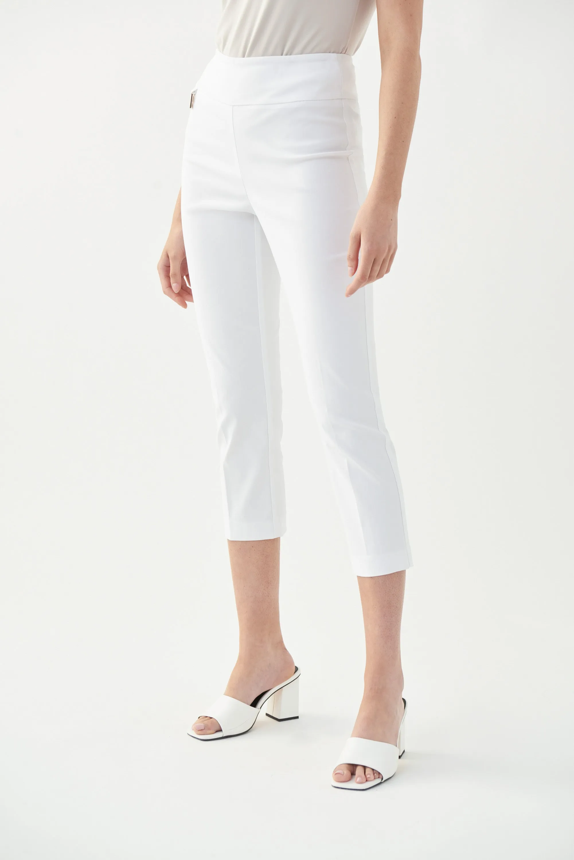 Pull On Crop Stretch Trousers <span>201536S25-BUBBLEGUM<span>