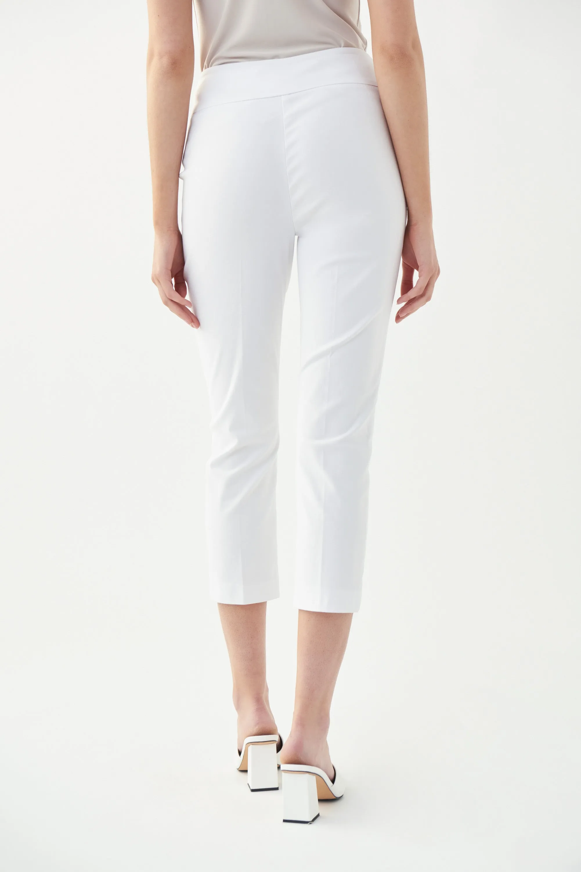 Pull On Crop Stretch Trousers <span>201536S25-BUBBLEGUM<span>