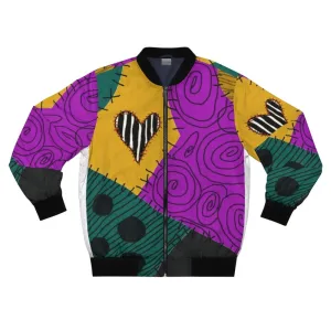 "Nightmare Before Christmas Bomber Jacket with Sally Patch"