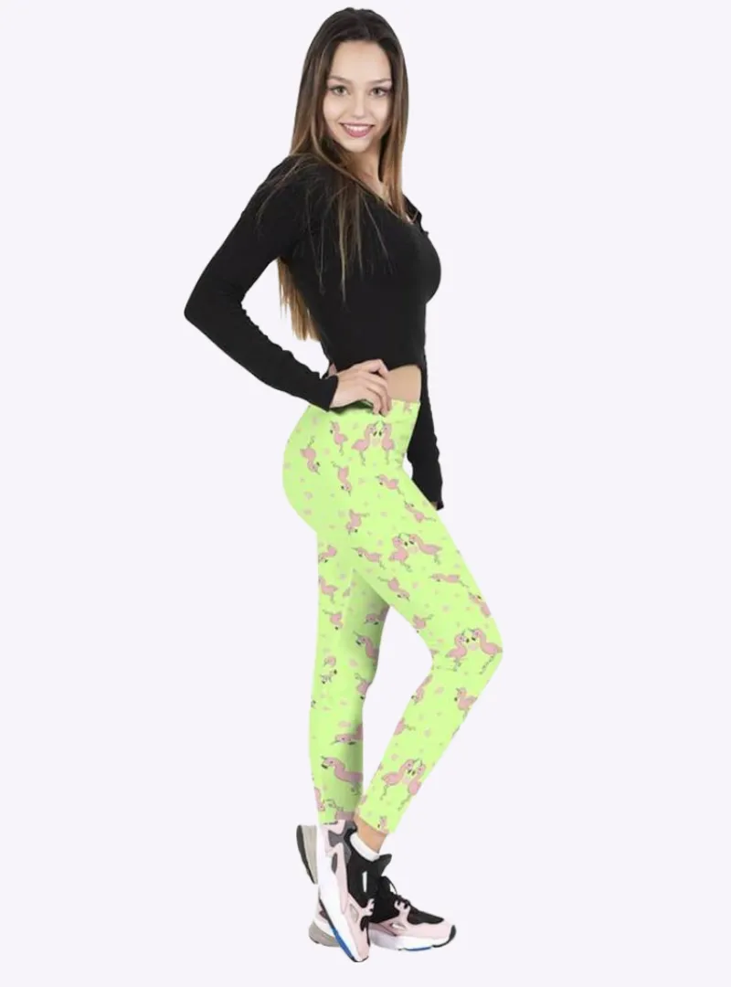 Regular Leggings (8-12 UK Size) - Flamingocorn