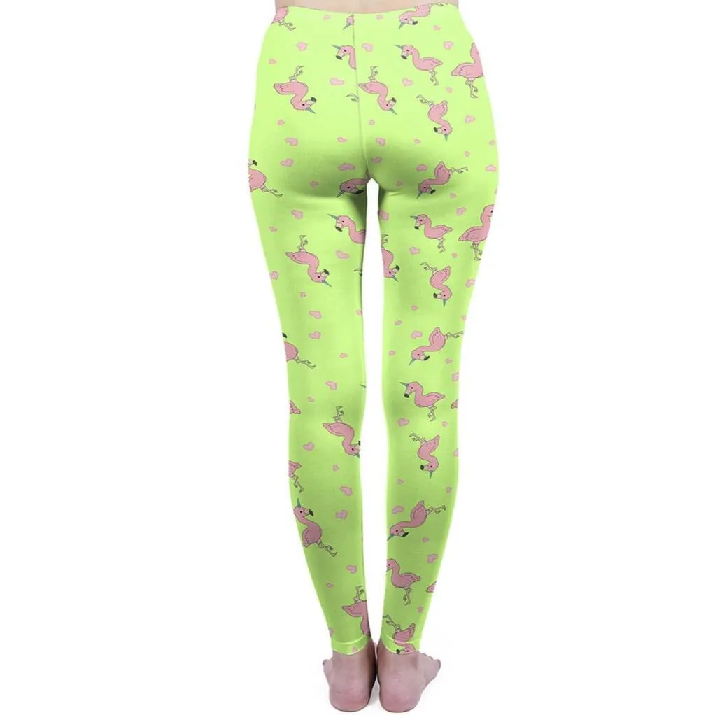 Regular Leggings (8-12 UK Size) - Flamingocorn