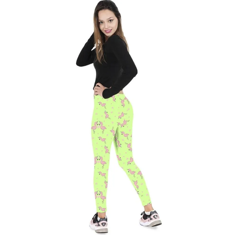 Regular Leggings (8-12 UK Size) - Flamingocorn