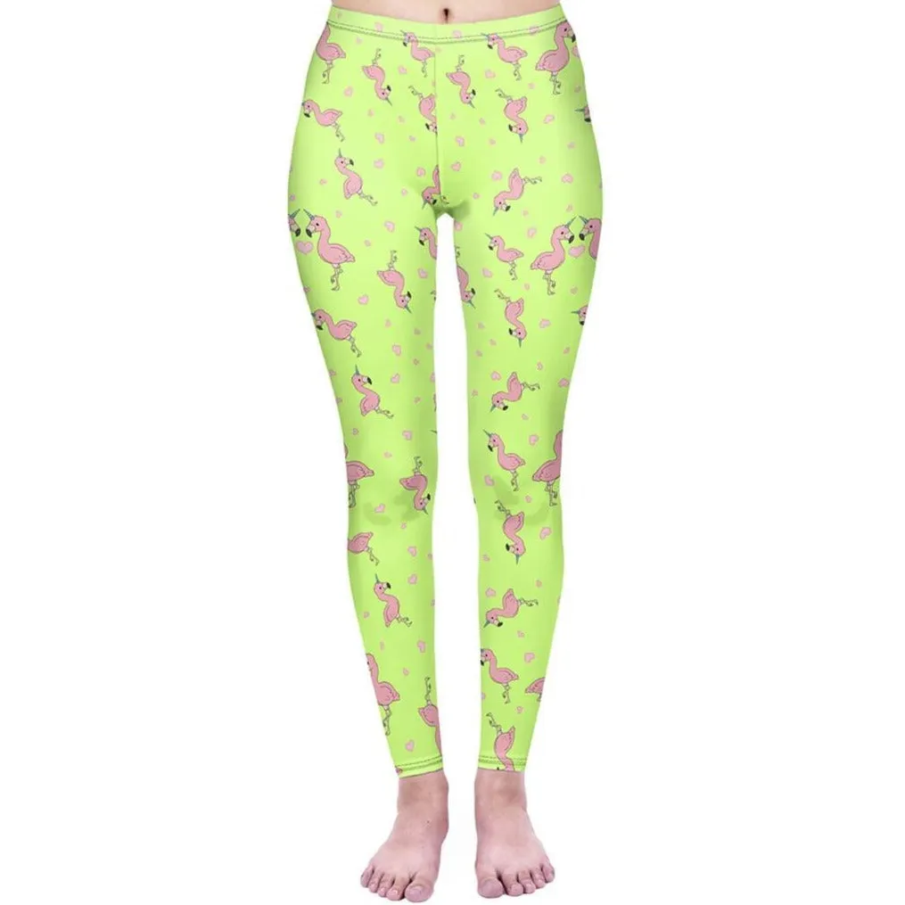 Regular Leggings (8-12 UK Size) - Flamingocorn