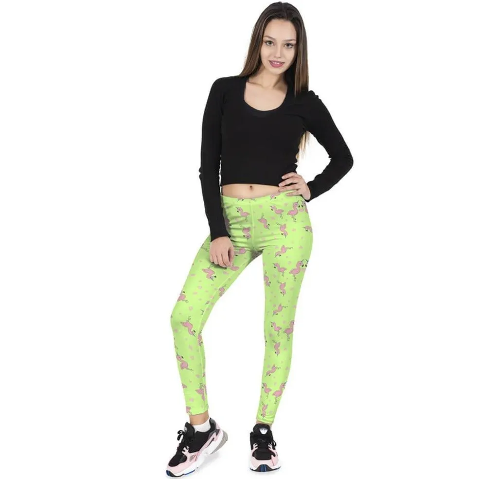 Regular Leggings (8-12 UK Size) - Flamingocorn