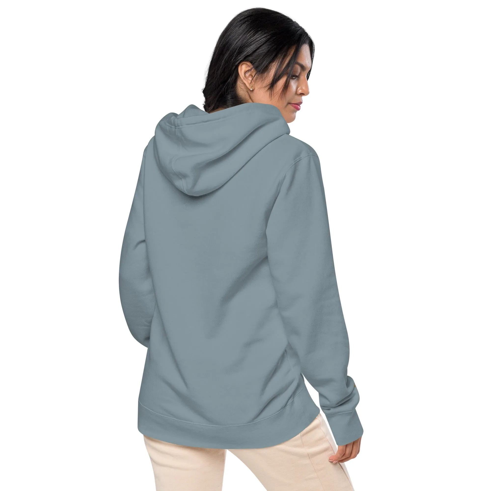 Retro Love Design Unisex Pigment-Dyed Hoodie