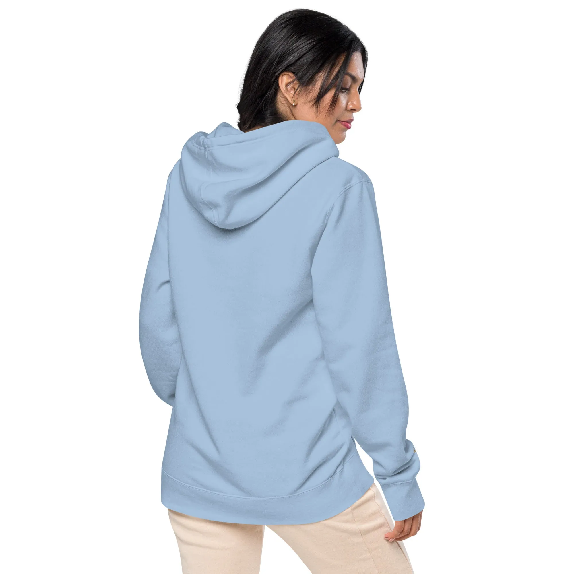 Retro Love Design Unisex Pigment-Dyed Hoodie