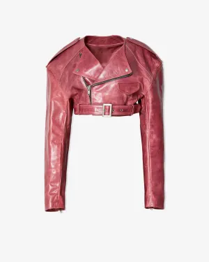 Rick Owens - Women's Leather Jacket - (Pink)