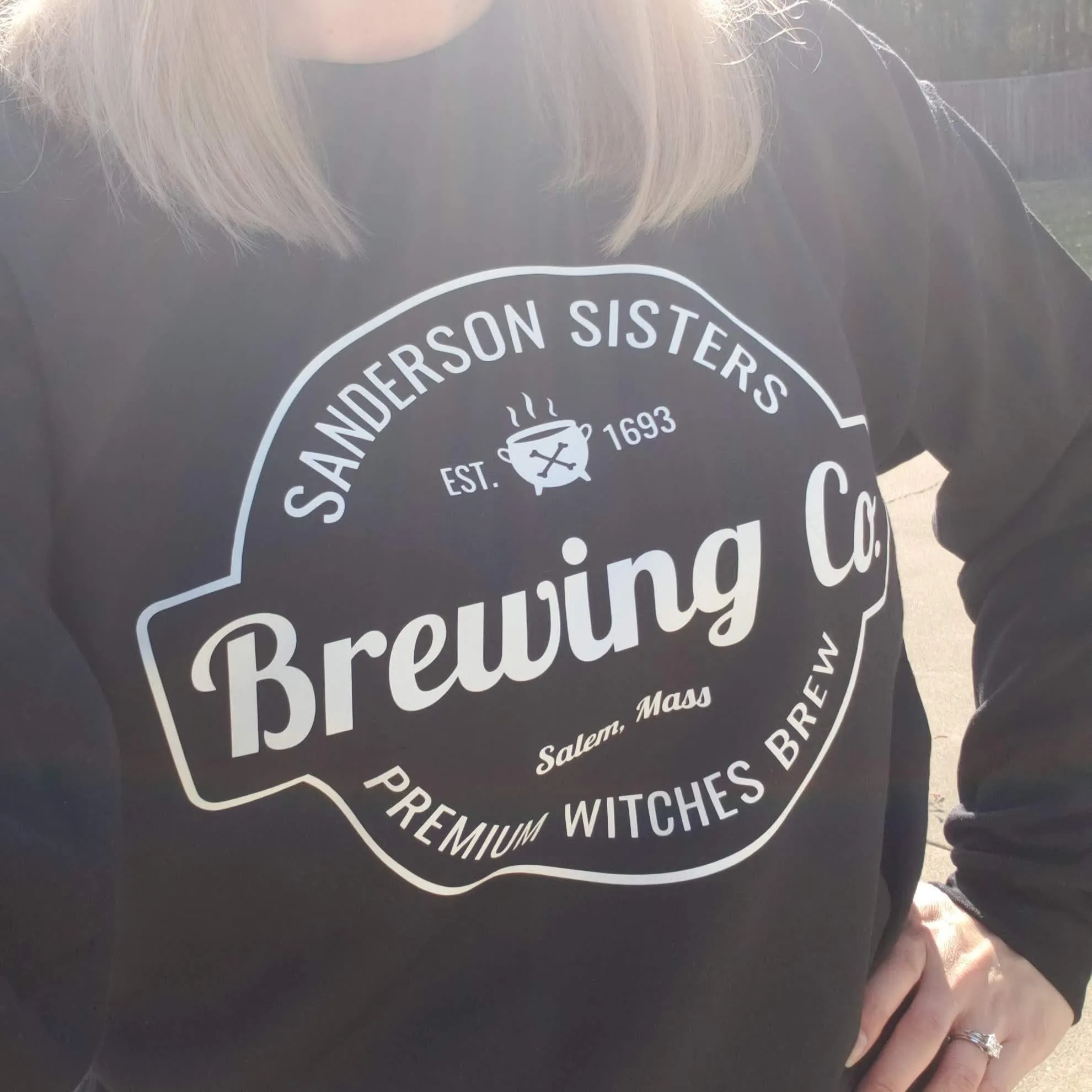 Sanderson Sisters Brewing Company on Black or Heather Grey Hoodie Sweatshirt