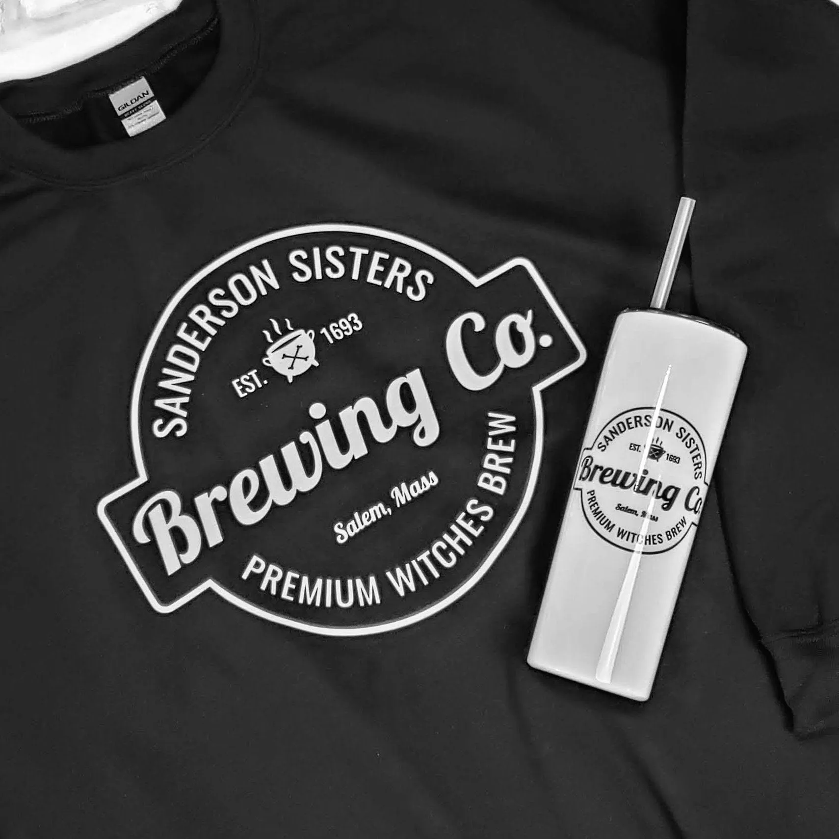 Sanderson Sisters Brewing Company on Black or Heather Grey Hoodie Sweatshirt