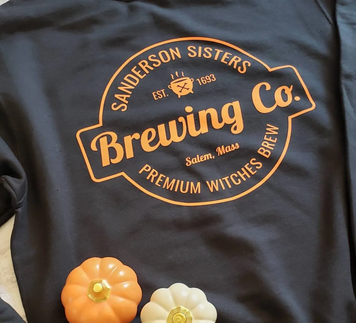 Sanderson Sisters Brewing Company on Black or Heather Grey Hoodie Sweatshirt