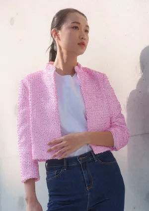 Sequinned Tang Jacket (Bubble Pink)