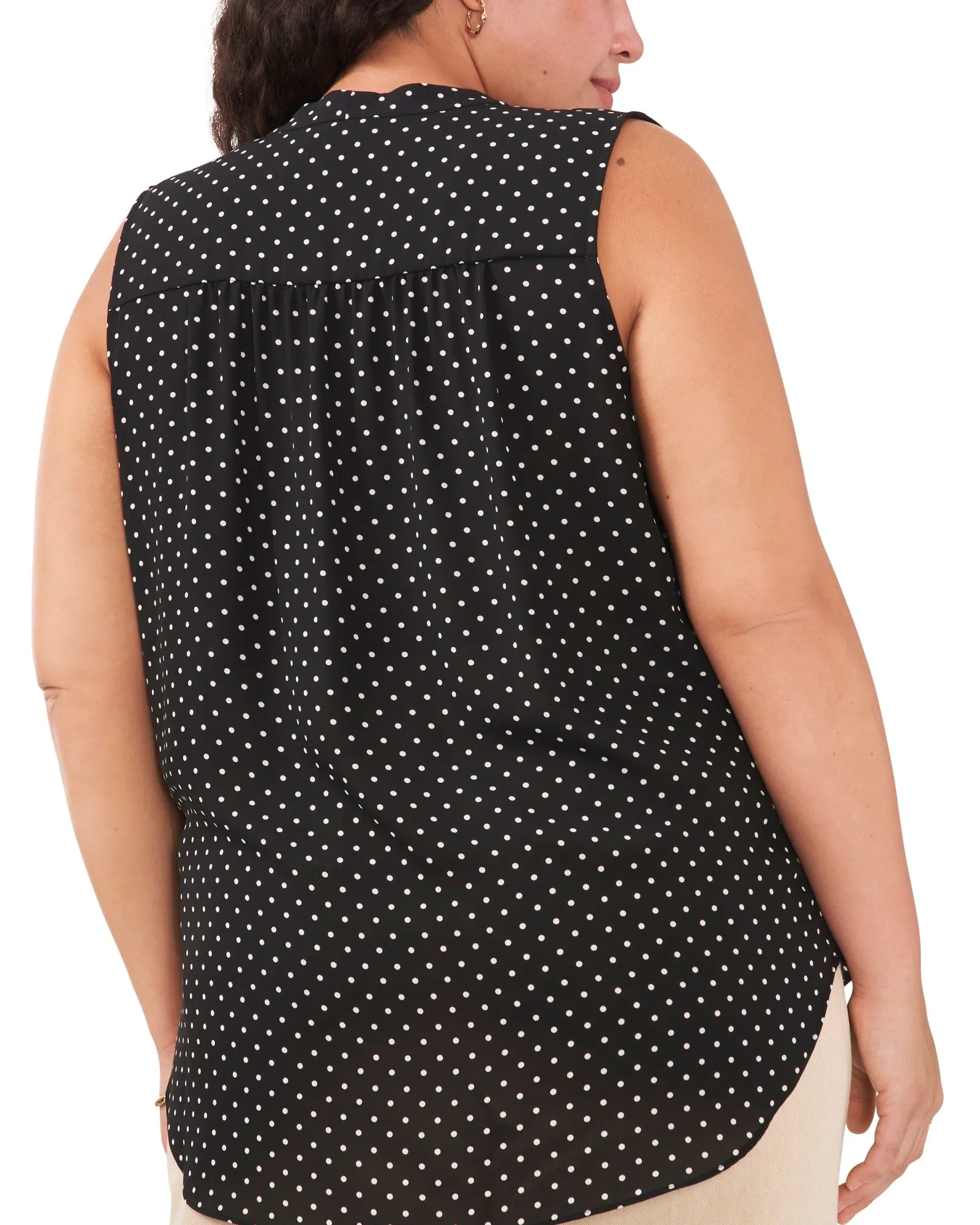 Sheila Poetic Dots Blouse | RICH BLACK