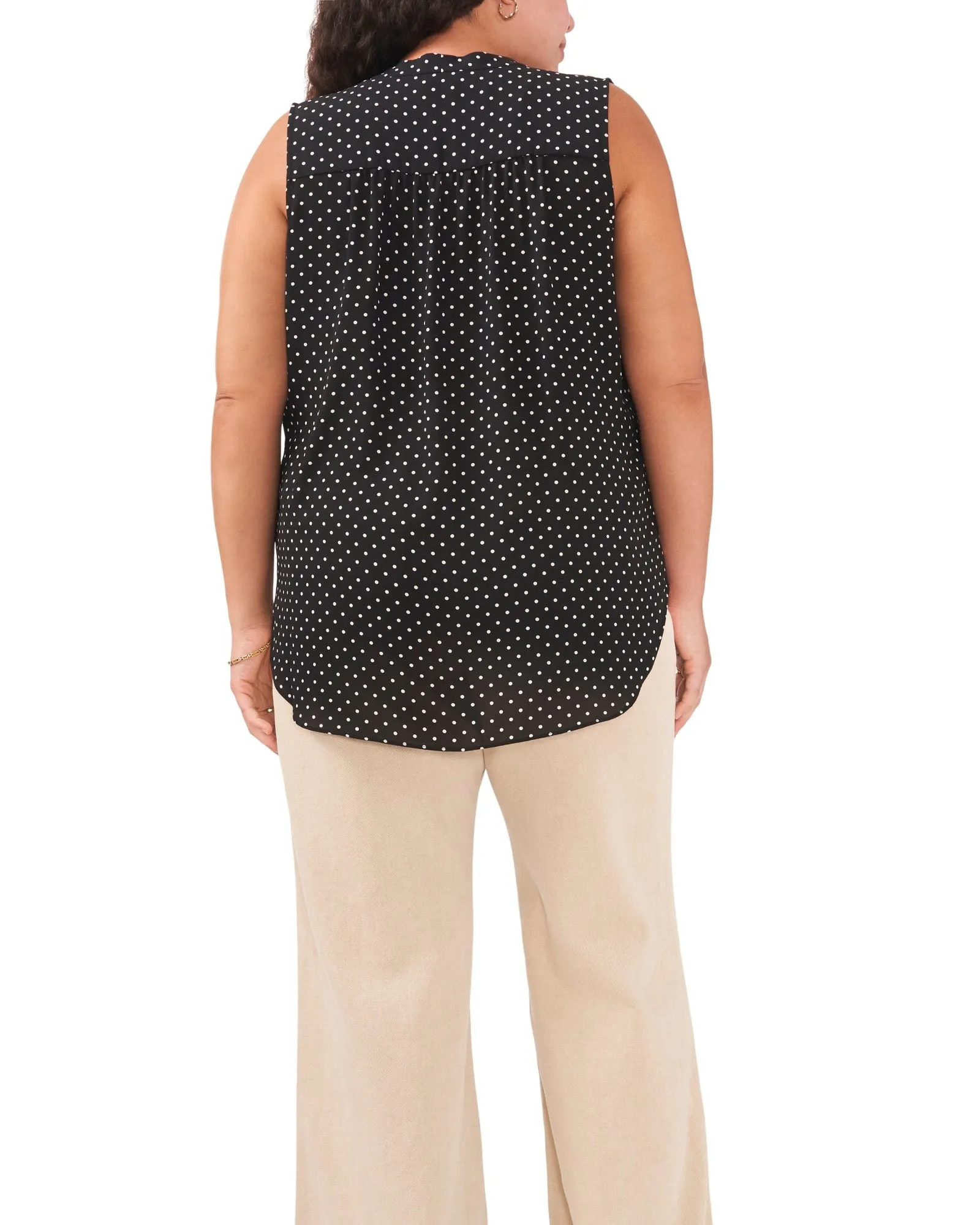 Sheila Poetic Dots Blouse | RICH BLACK