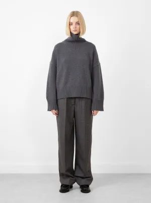 Silene Turtleneck Jumper Graphite Melange