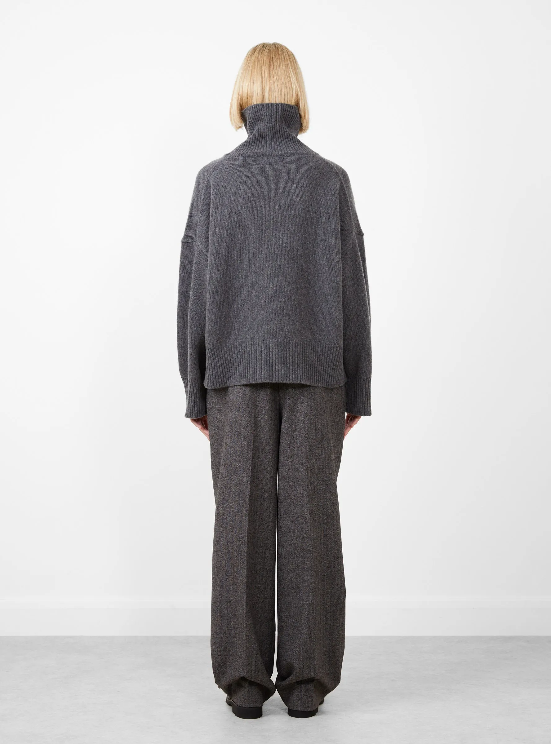 Silene Turtleneck Jumper Graphite Melange