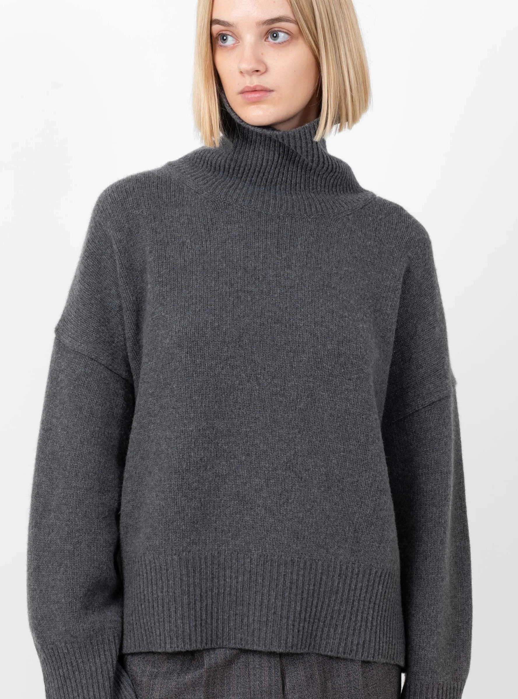 Silene Turtleneck Jumper Graphite Melange