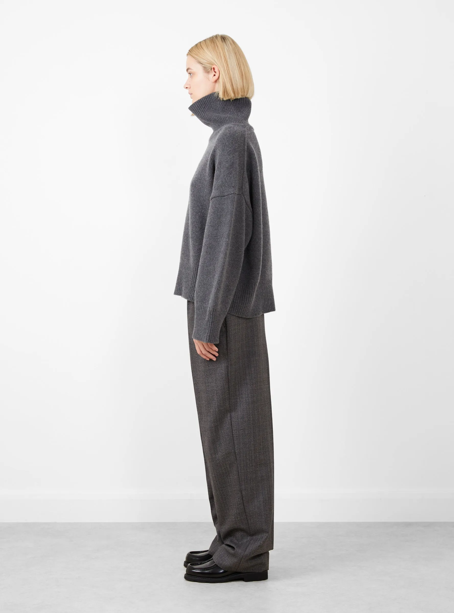 Silene Turtleneck Jumper Graphite Melange