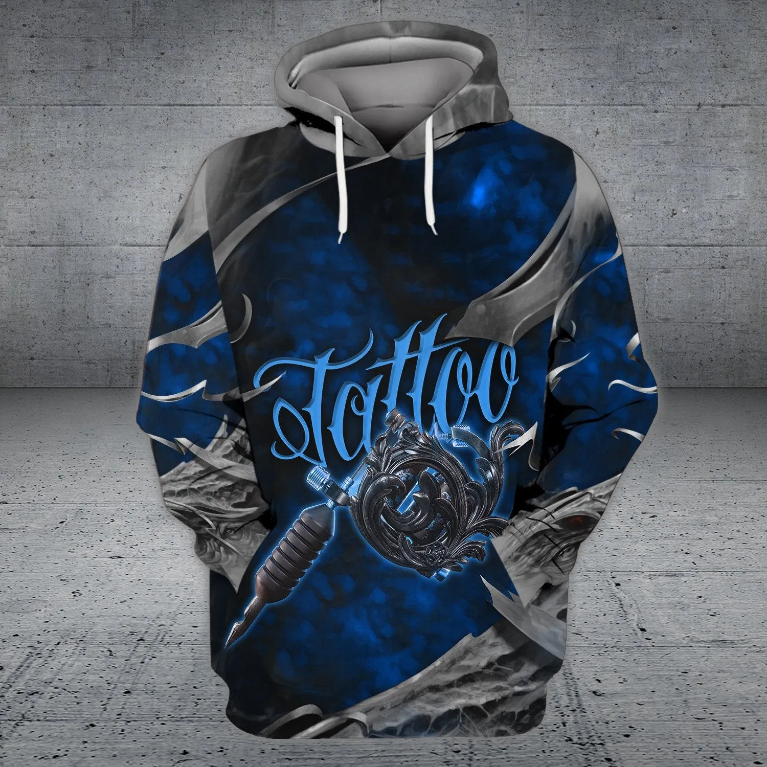 Skull Tattoo Artist Custom Name 3D Hoodie Shirts, Idea Gift for Tattoo Artist