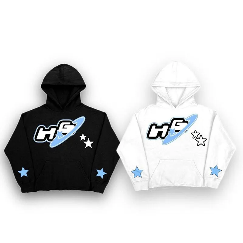 Star Long Sleeve Y2k Zip Hoodie