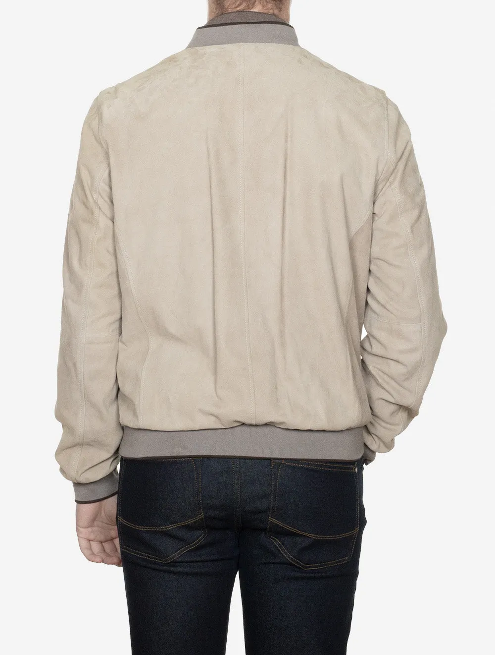 Suede Blouson Beige