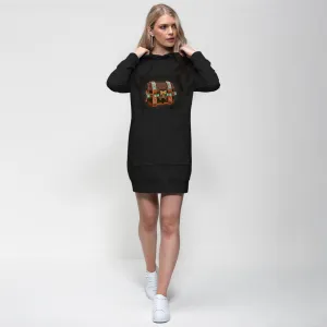 The Bad Bone Premium Adult Hoodie Dress