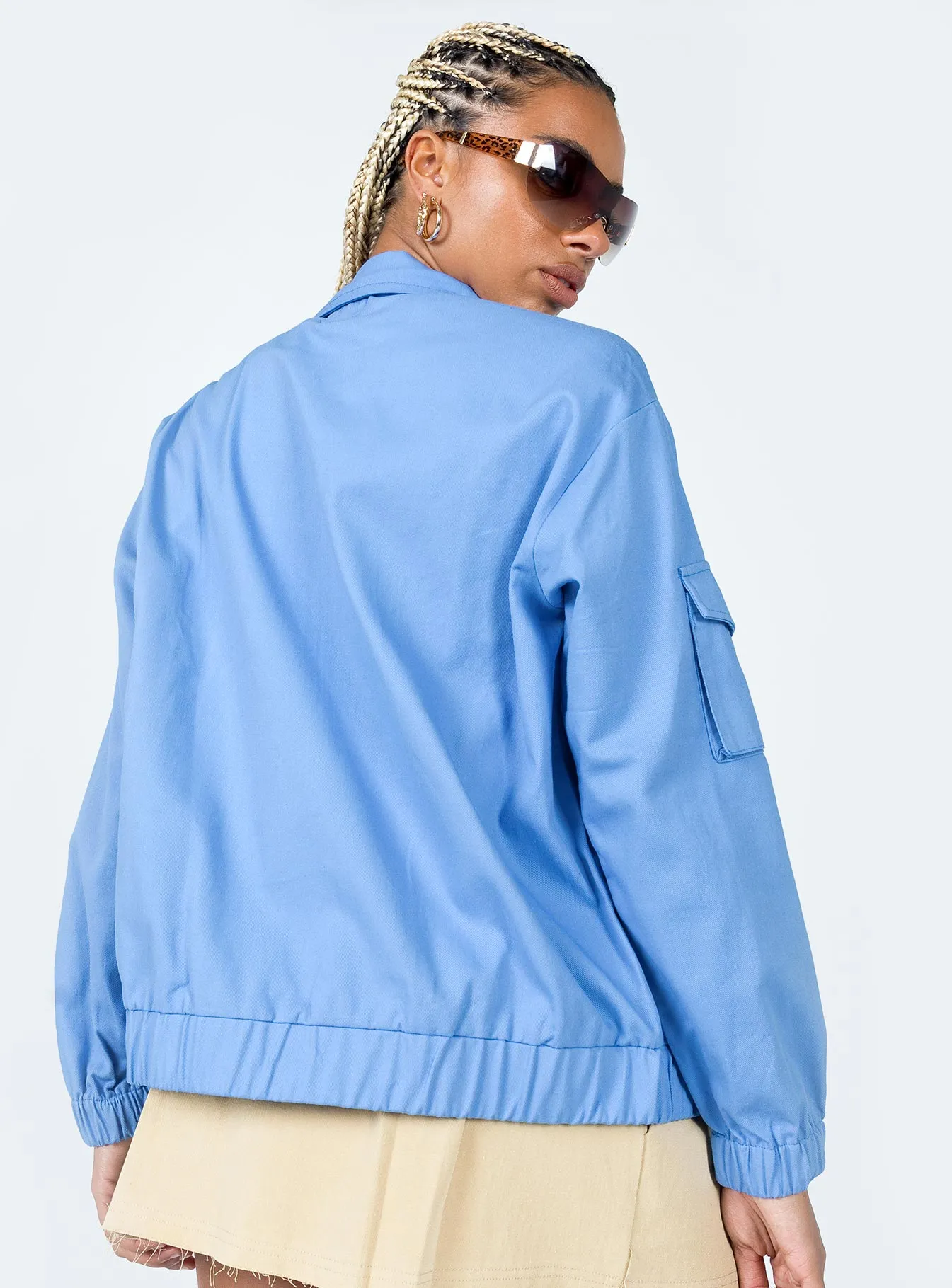 The Eva Bomber Jacket Blue