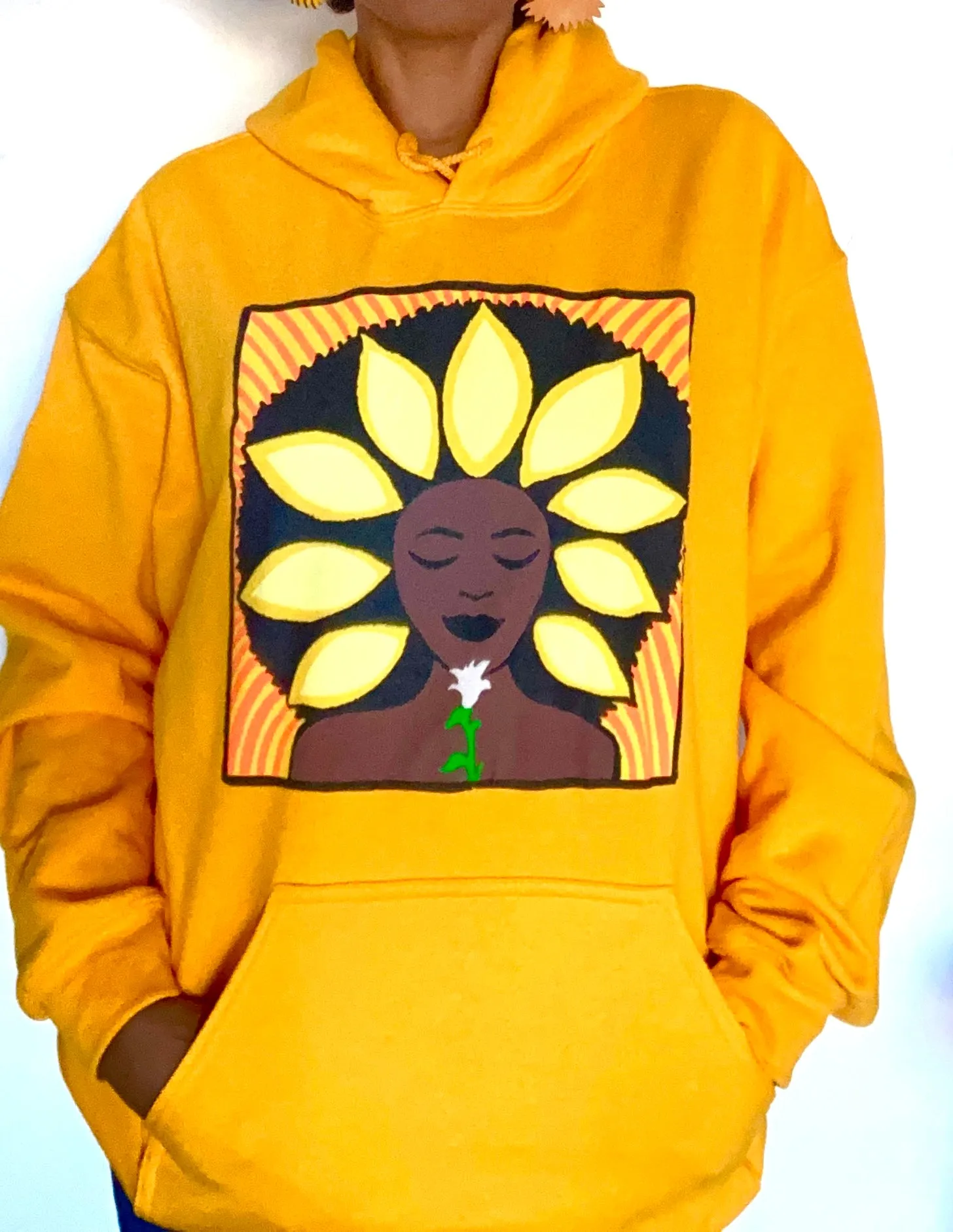 The Sunflower Hoodie in Yellow Gold