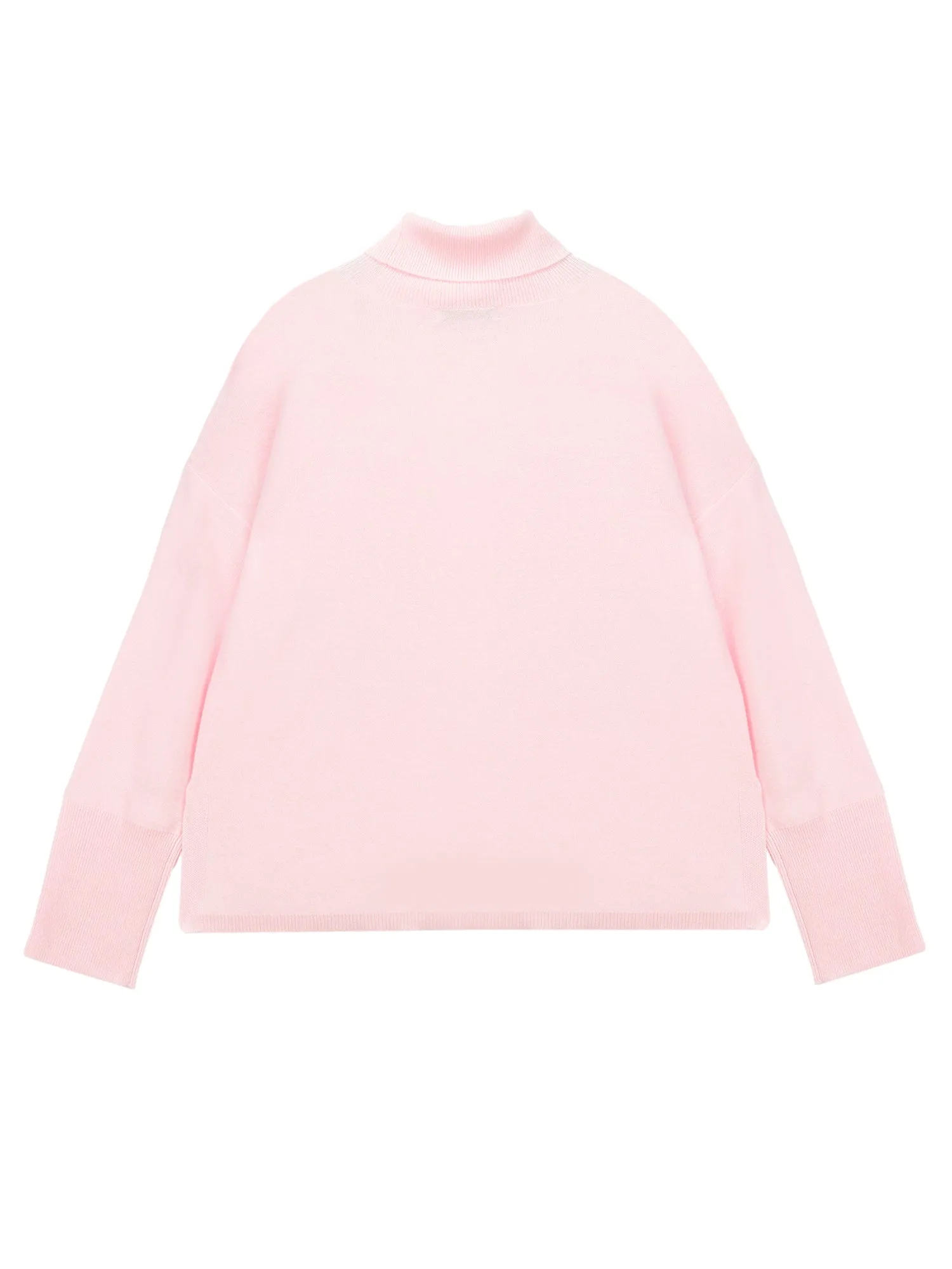 Turtleneck Loosefit Tunic_Pink