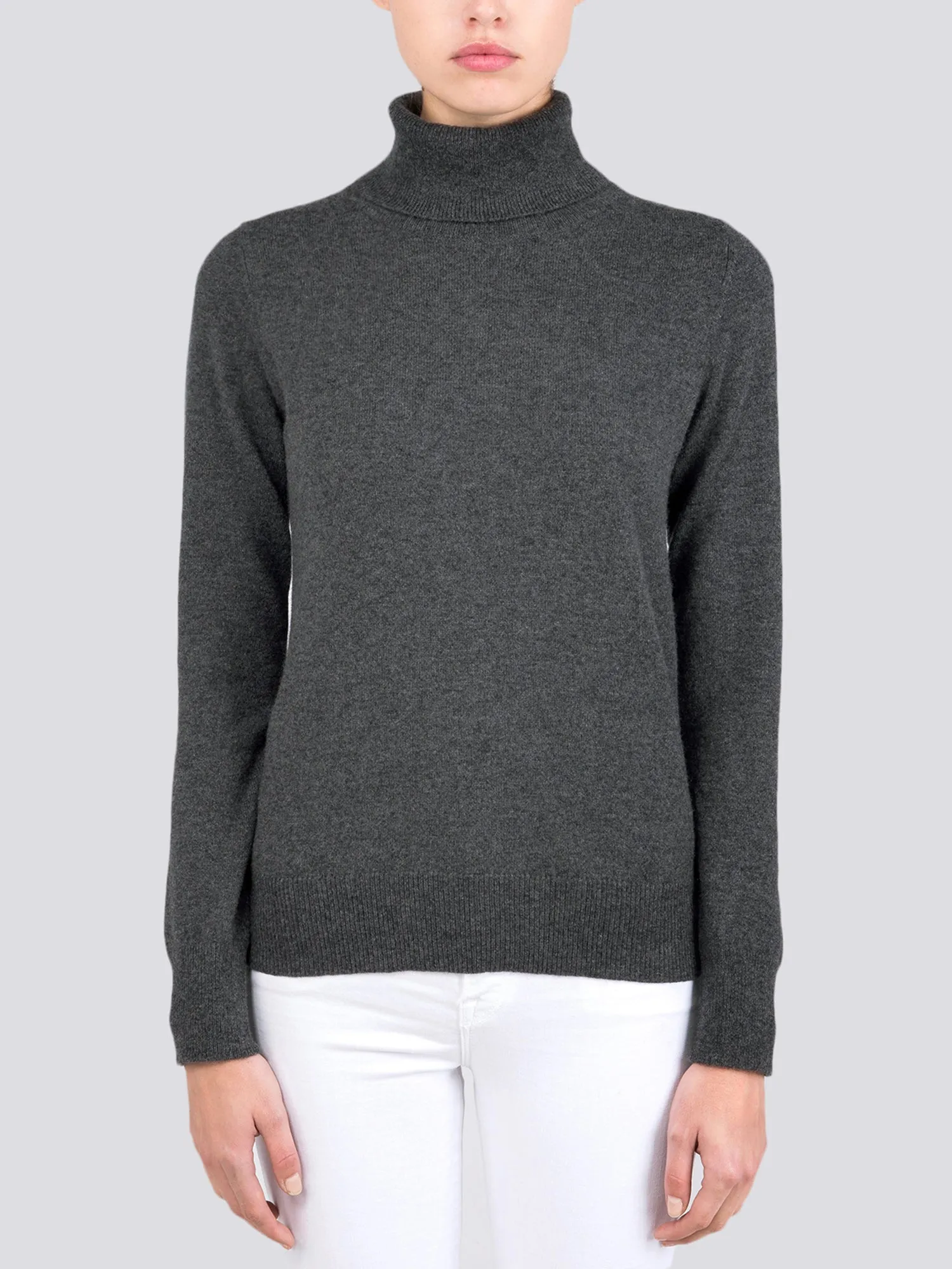 Turtleneck Slimfit Sweater_Graphite