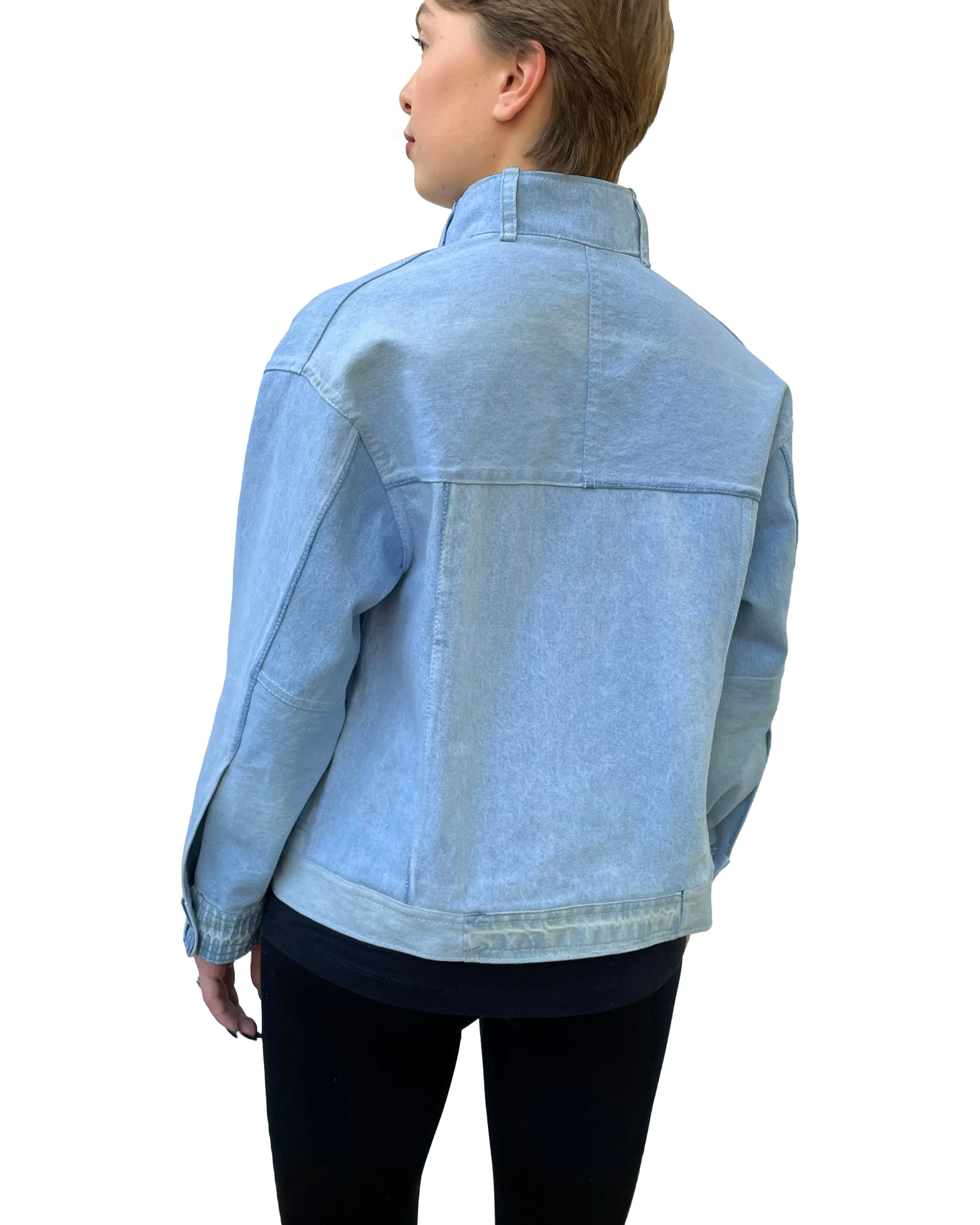 Upcycled Denim Patchwork Short Jacket II