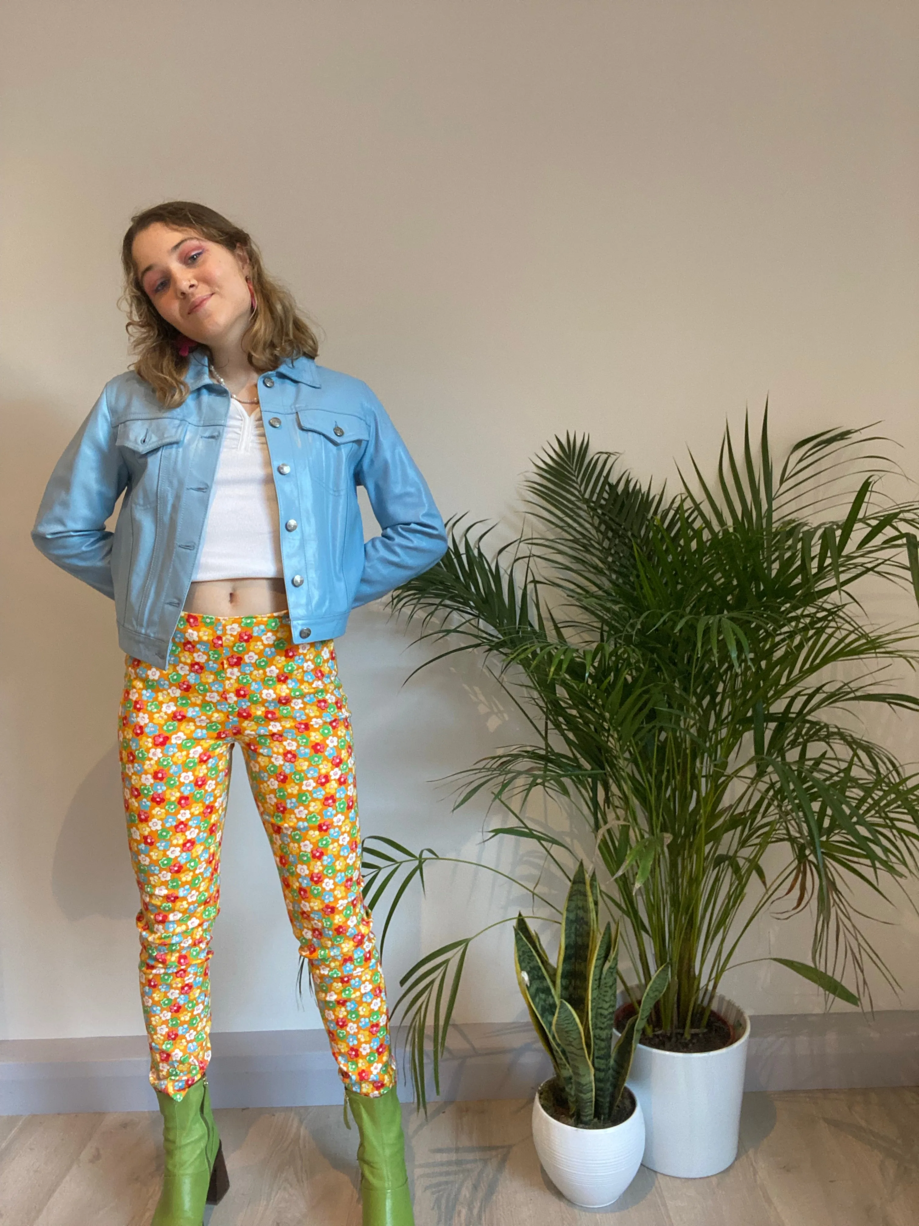 Vintage Flower Trousers (XS)