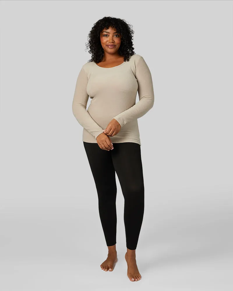 WOMEN'S HEAVYWEIGHT FLEECE BASELAYER SCOOP TOP